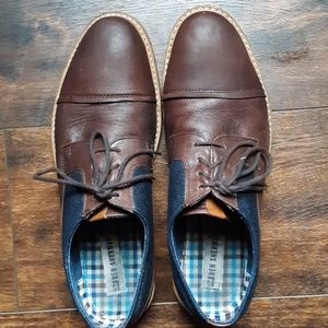 Brown leather shoes